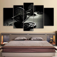 Weightlifting Bodybuilding Fitness Gym Wall Art Canvas Decor Printing