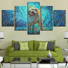 Wet Dog Shaking Water Abstract Wall Art Canvas Decor Printing