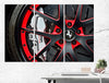 Image of Wheel Ferrari Sport Car Wall Art Canvas Print Decor