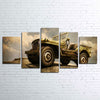 Image of Willys Military Jeep Car Wall Art Canvas Decor Printing