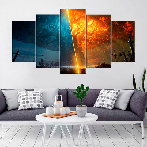World Of Warcraft Battle for Azeroth Wall Art Canvas Decor Printing