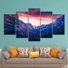 Image of Yosemite National Park Sunset Wall Art Canvas Decor Printing