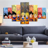 Image of Dragon Ball Z Goku Evolution Cartoon Wall Art Canvas Print Decoration - DelightedStore