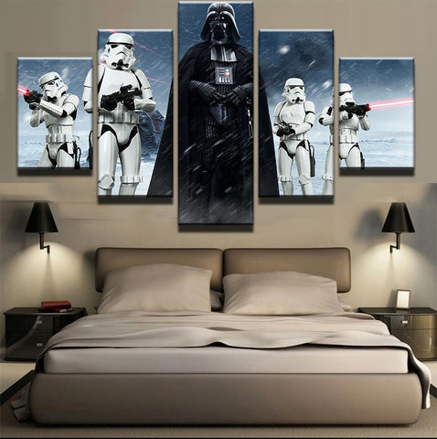 Star Wars Black Knight Imperial Wall Art Canvas Print Decor