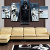 Image of Star Wars Black Knight Imperial Wall Art Canvas Print Decor