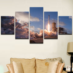 Launching Space Shuttle Wall Art Decor Canvas Prints