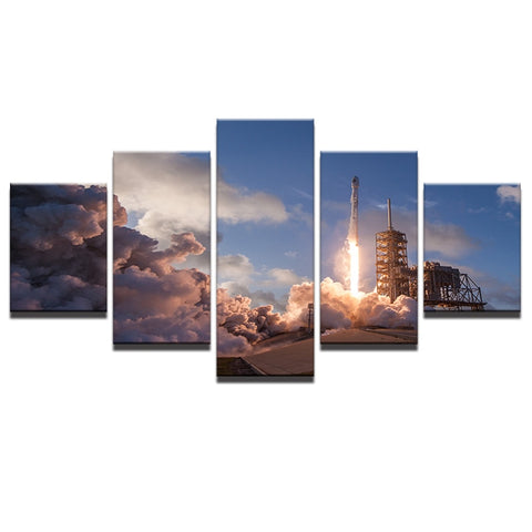 Launching Space Shuttle Wall Art Decor Canvas Prints - DelightedStore