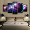 Image of Purple Planet Universe Wall Art Canvas Print Decoration