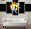 Image of Batman Joker Flame Poker Wall Art Canvas Print Decor - DelightedStore