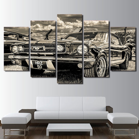 Ford Mustang 1965 Wall Art Canvas Print Decor - DelightedStore