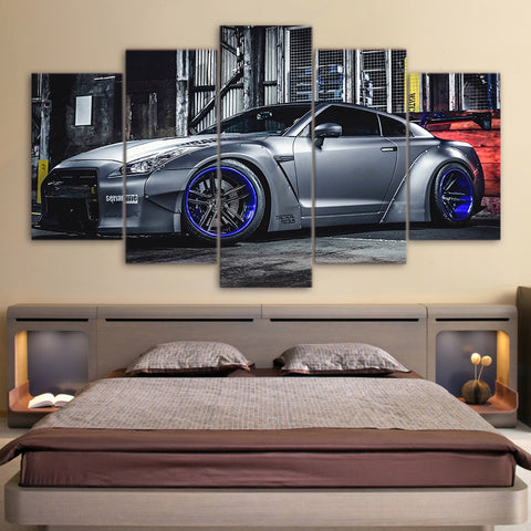 Nissan GTR R35 Sports Car Wall Art Canvas Print Decor - DelightedStore