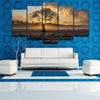 Image of Sunrise Tree landscape Wall Art Canvas Print Decor