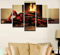 Funny Deadpool Movie Wall Art Canvas Print Decoration