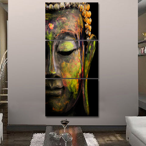 Buddha Meditation Statue Wall Art Canvas Print Decoration - DelightedStore