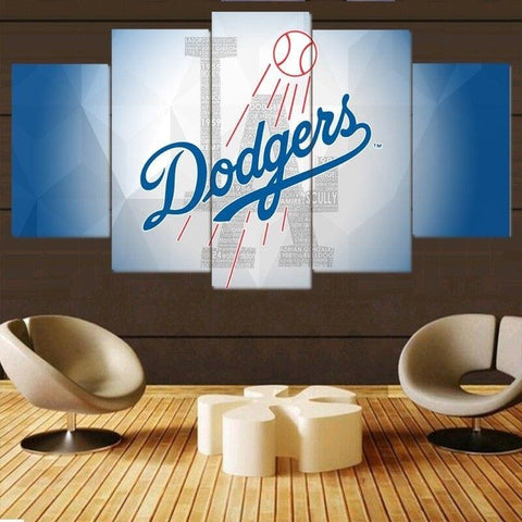 Los Angeles Dodgers Wall Art Canvas Print Decor - DelightedStore