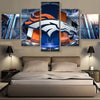 Image of Denver Broncos Wall Art Canvas Print Decor - DelightedStore