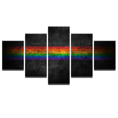 Letters Rainbow Game Wall Art Canvas Print Decoration - DelightedStore