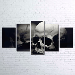 Skull Reflect Wall Art Canvas Print Decor