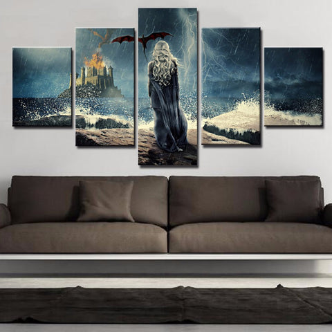 Game Of Thrones Wall Art Canvas Print Decor - DelightedStore