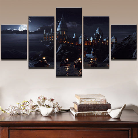 Harry Potter School Castle Wall Art Canvas Print Decoration - DelightedStore