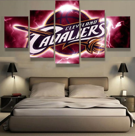 Cleveland Cavaliers Sports Team Wall Art Canvas Print Decoration - DelightedStore