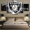 Image of Oakland Raiders Sports Team Wall Art Canvas Print Decoration - DelightedStore