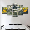 Image of Green Bay Packers helmet Wall Art Canvas Print Decor