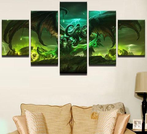 World Of Warcraft Game Character Wall Art Canvas Print Decoration