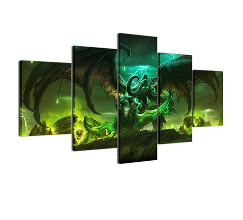 World Of Warcraft Game Character Wall Art Canvas Print Decoration