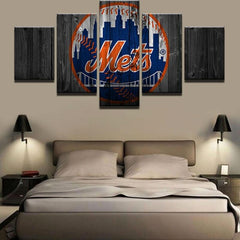 New York Mets Sports Team Wall Art Canvas Print Decoration - DelightedStore