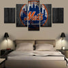 Image of New York Mets Sports Team Wall Art Canvas Print Decoration - DelightedStore