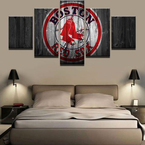 Boston Red Sox Sports Team Wall Art Canvas Print Decoration - DelightedStore