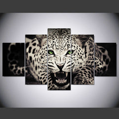 White Leopard Leopard Abstract Wall Art Canvas Print Decoration