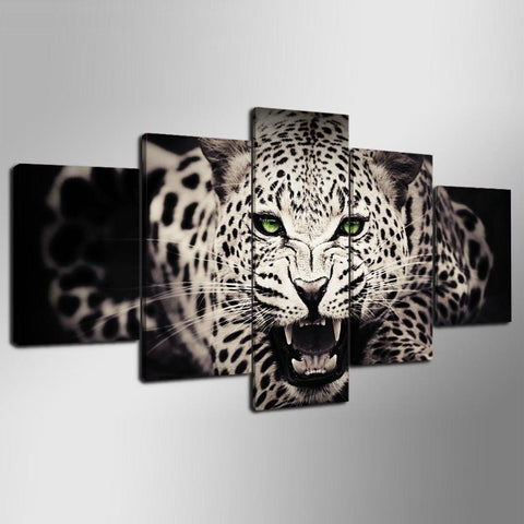 White Leopard Leopard Abstract Wall Art Canvas Print Decoration