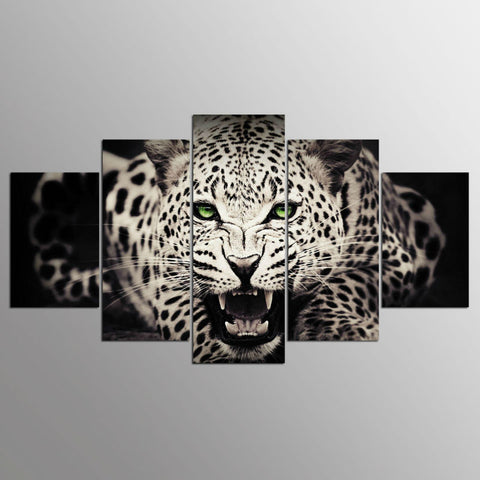 White Leopard Leopard Abstract Wall Art Canvas Print Decoration