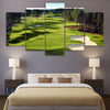 Image of Green Trees Golf Course Wall Art Canvas Print Decor - DelightedStore
