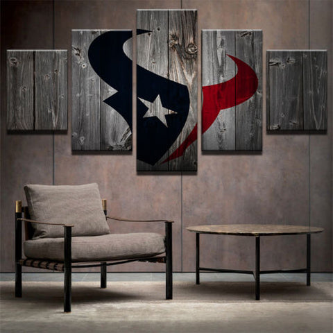 Houston Texans Sports Team Wall Art Canvas Print Decoration - DelightedStore