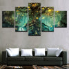 Image of Magic Life Forest Tree Wall Art Decor Canvas print - DelightedStore