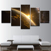 Image of Planet Earth Universe Space Car Wall Art Canvas Print Decoration