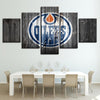 Image of Edmonton Oilers Sports Team Wall Art Canvas Print Decoration - DelightedStore