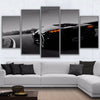 Image of Black Luxury Sports Car Wall Art Decor Canvas Printing - DelightedStore