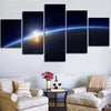 Image of Light Horizon Earth Wall Art Canvas Print Decoration - DelightedStore