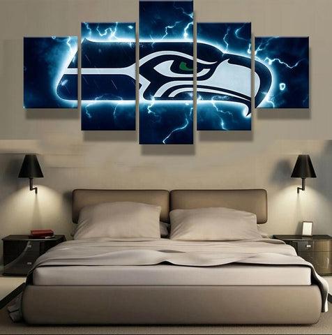 Seattle Seahawks Sports Team Wall Art Canvas Print Decoration