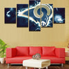 Image of Los Angeles Rams Wall Art Canvas Print Decor - DelightedStore