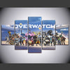 Image of Overwatch Team Shooting Game Wall Art Canvas Print Decor