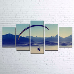 Paragliding Wall Art Canvas Print Decor