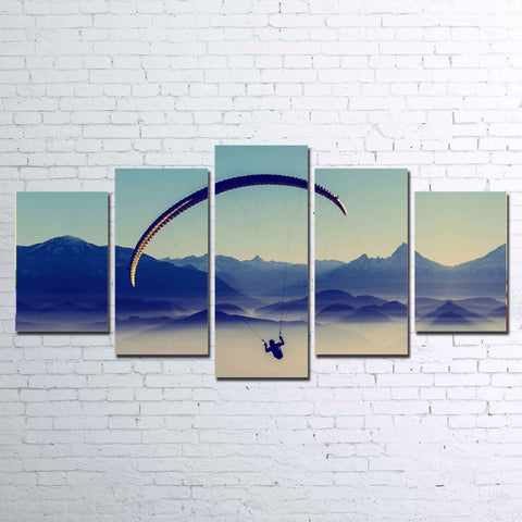 Paragliding Wall Art Canvas Print Decor