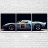 Image of Ford GT40 Sports Car Racing Wall Art Canvas Print Decoration - DelightedStore