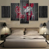 Image of Ole Mississippi Rebels Sports Wall Art Canvas Print Decor