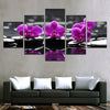 Image of Pink Orchid Flowers Wall Art Canvas Print Decor